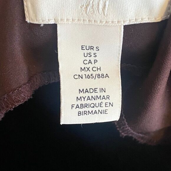 H&M Long‎ Sleeve Burgundy Satin Dress - Picture 4 of 4